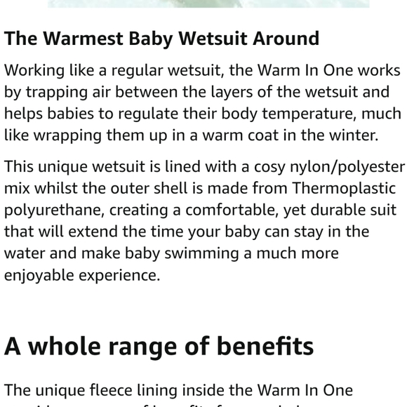 Splash About Warm in One Baby Wetsuit - Picture 11 of 12